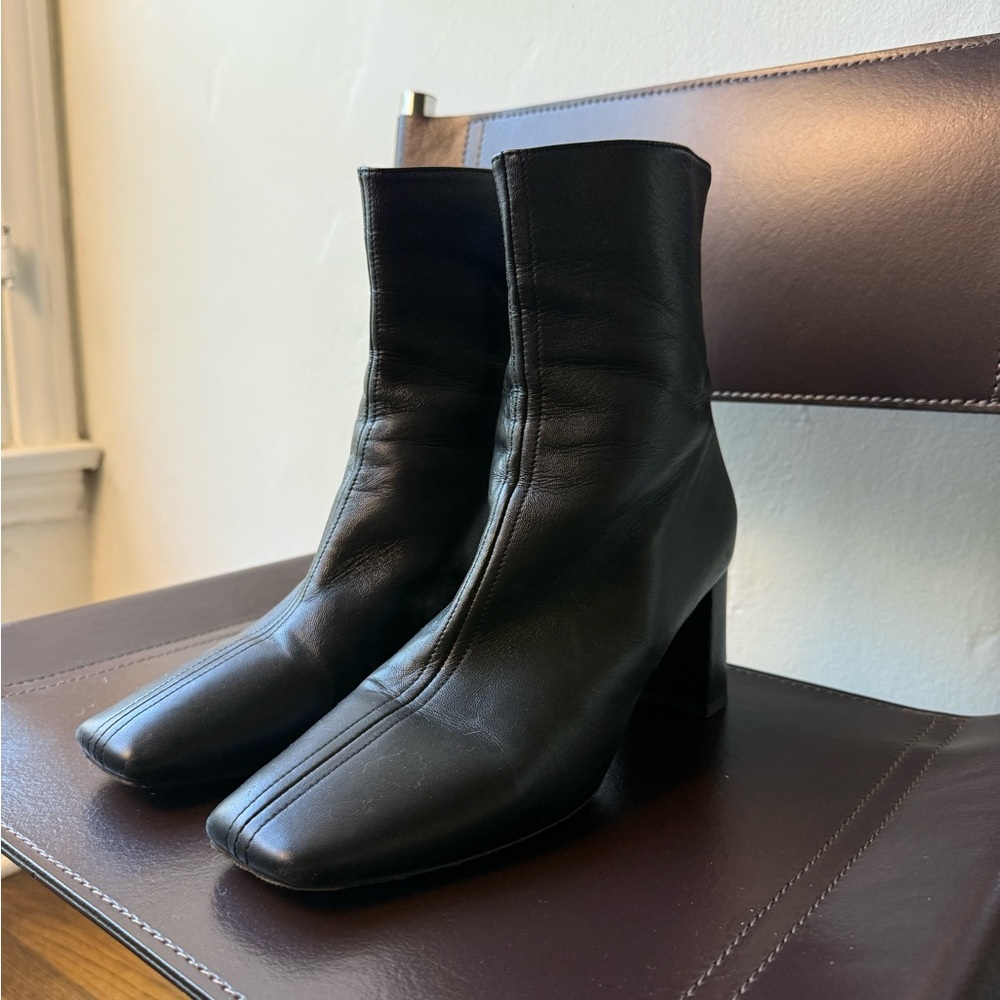 Dear Frances, Block Heel, Black Boots, Size 39